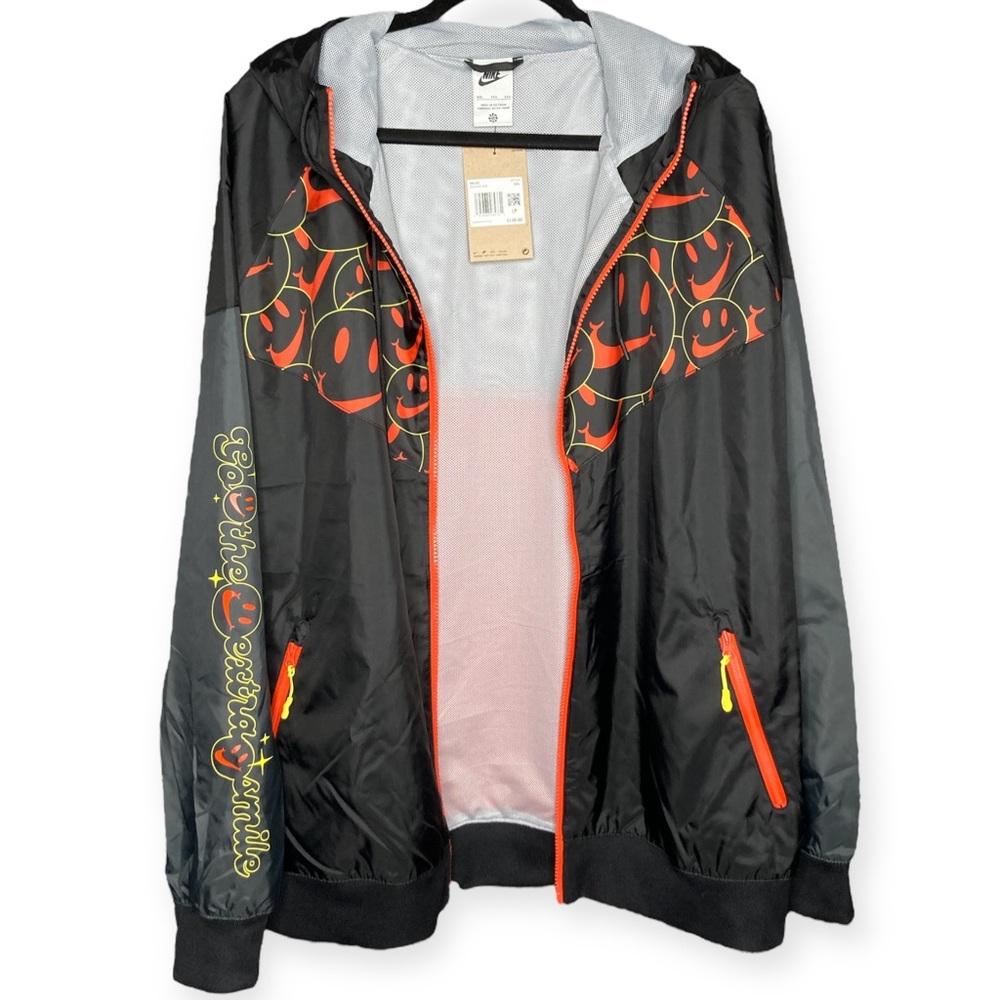 🌼SALE🌼 Nike 2XL XXL Go The Extra Smile Windbreaker Anorak Jacket DQ3526 010 - Picture 5 of 16